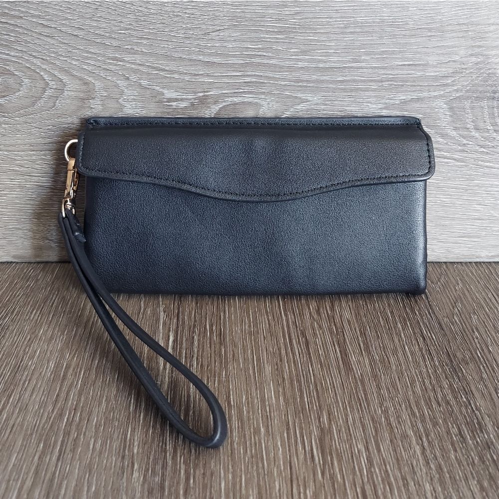 A New Day Black Wristlet Clutch/Wallet